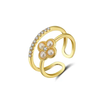 ZHENZHUAOMI Freshwater Pearl Rings Women's