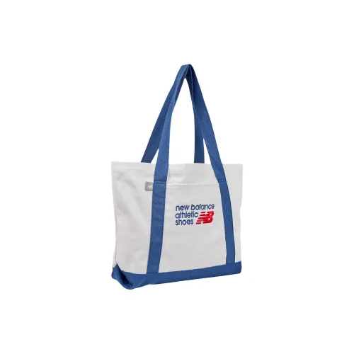 New Balance Canvas Canvas Bag Tote Bag Shopping Bag Shoulder Bag Handbag Unisex White & Blue