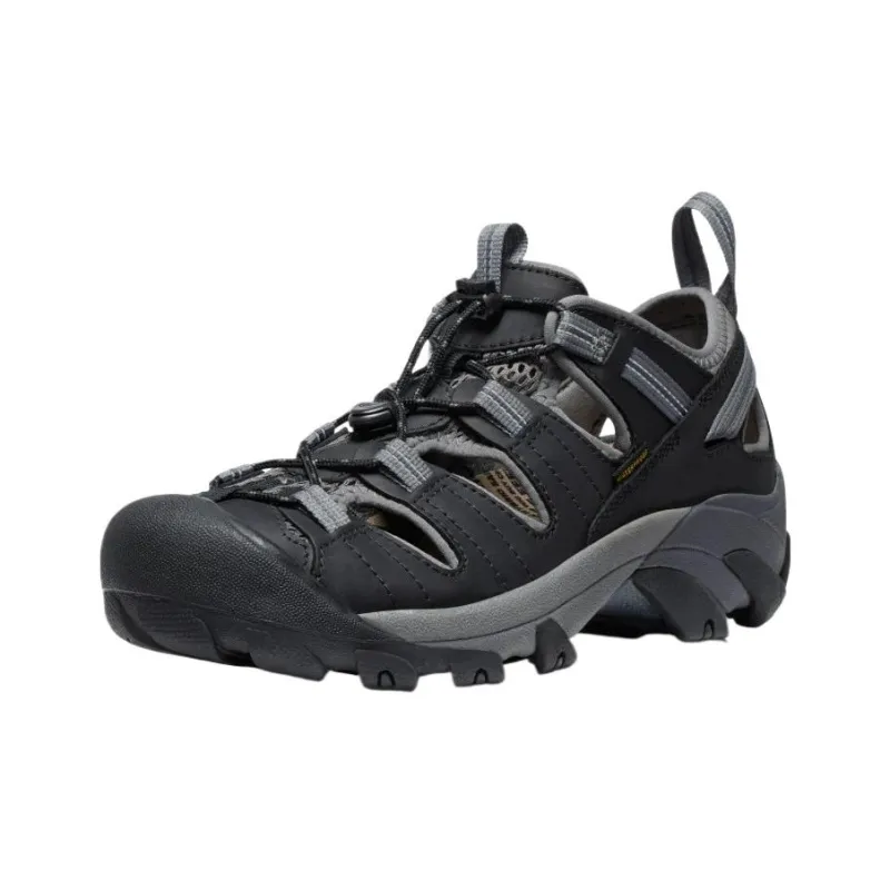 KEEN Cushioning Slip Resistant Low Top Hiking Shoes Men's Black Gray-2