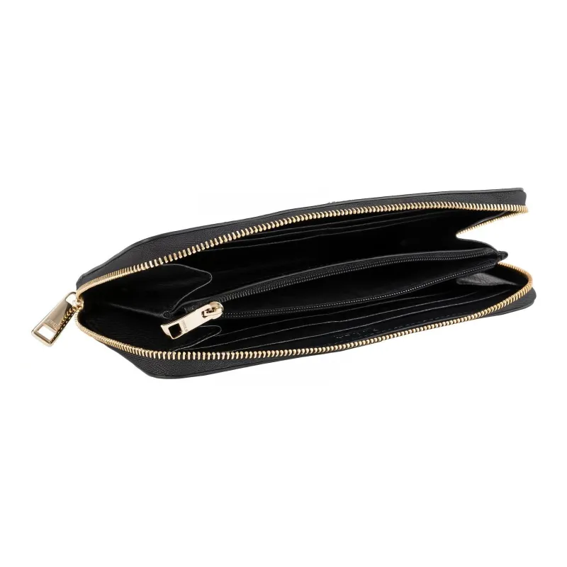 Furla Magnolia Calfskin Wallet Women's Black-3