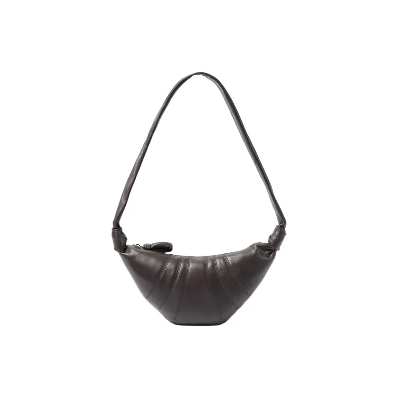 Lemaire Croissant Series Leather Croissant Bag Shoulder Bag Small Size Women's Brown-0
