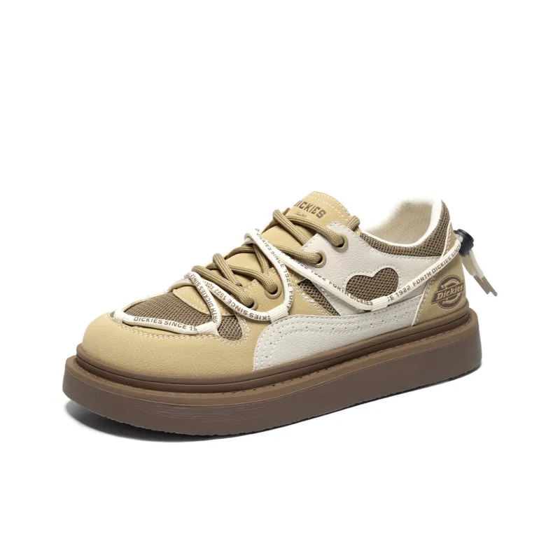 Dickies Low-Top Skateboard Shoes Women's Beige Brown-1