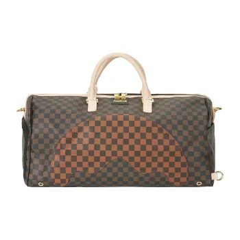 SPRAYGROUND PVC Travel Bag Unisex Brown