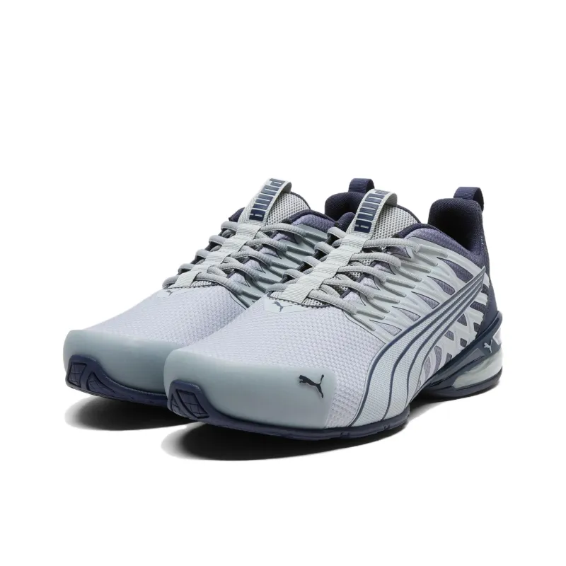 PUMA Voltaic Evo Anti Slip Wear Resistant Low Top Running Shoes Men's Gray Blue-2