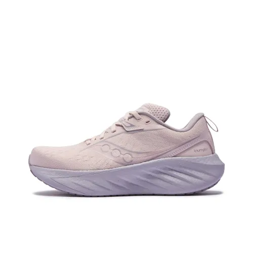 Saucony TRIUMPH 22 Anti Slip Wear Resistant Low Top Running Shoes Women's Purple