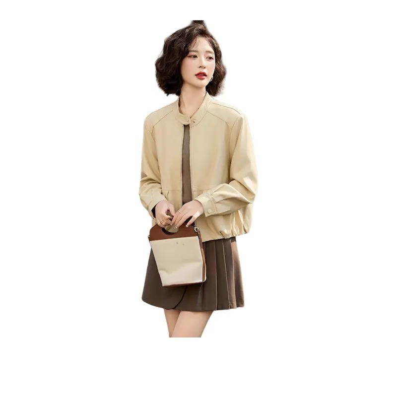 Yi Mengyuan Leather Jacket Women's-1