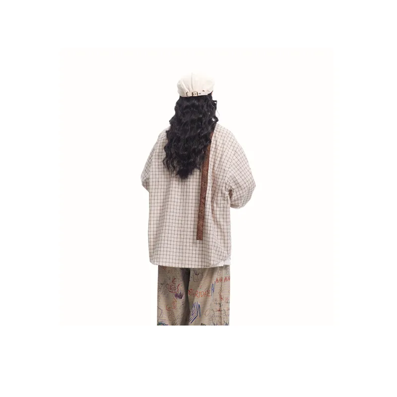 Saotome Shirt Women's Pink Plaid-9