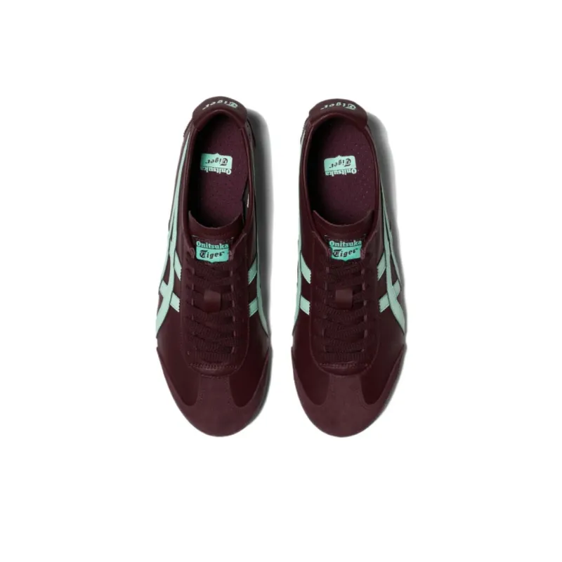 Onitsuka Tiger MEXICO 66 Cushioning Wear Resistant Low Top Casual Shoes Unisex Deep Red-3