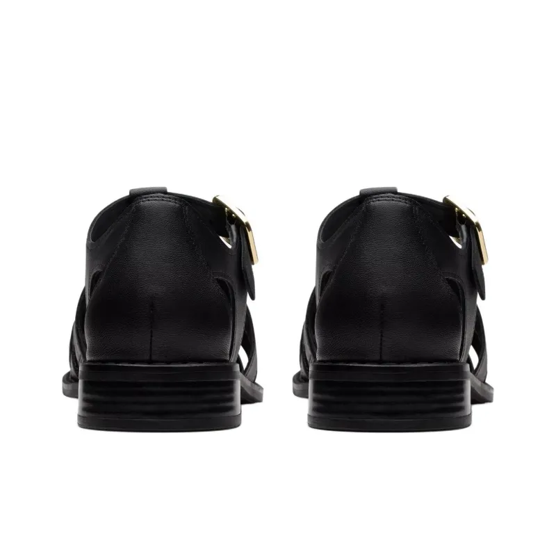 Clarks Hana Sun Roman Sandals 3.5cm Women's Black-4