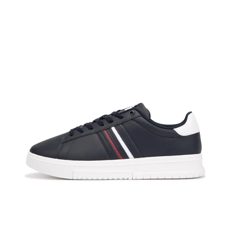 Tommy Hilfiger Leather Logo debossed Sneakers-6