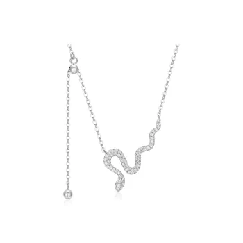 KADER 925 Sterling Silver Necklaces Women's Silver