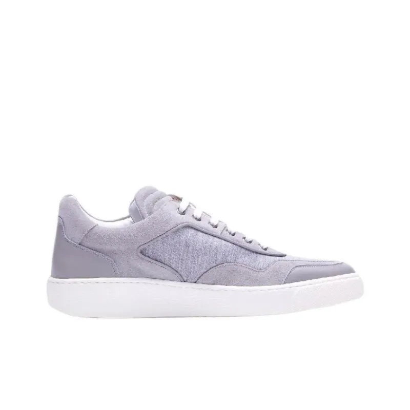 CORNELIANI Low Top Skateboard Shoes Men's Gray-1