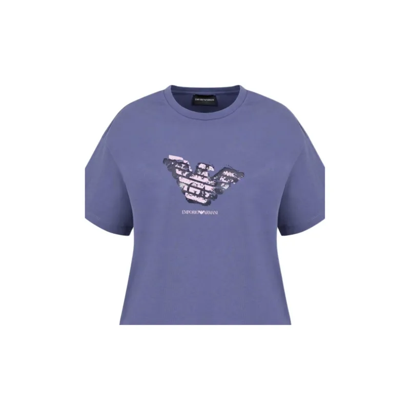 EMPORIO ARMANI Jersey T shirt With Devoré Logo-1