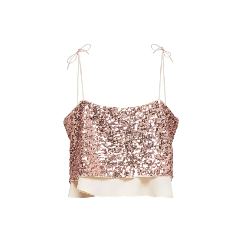 BAUM UND PFERDGARTEN Jovana Sequinned Crop Top-1