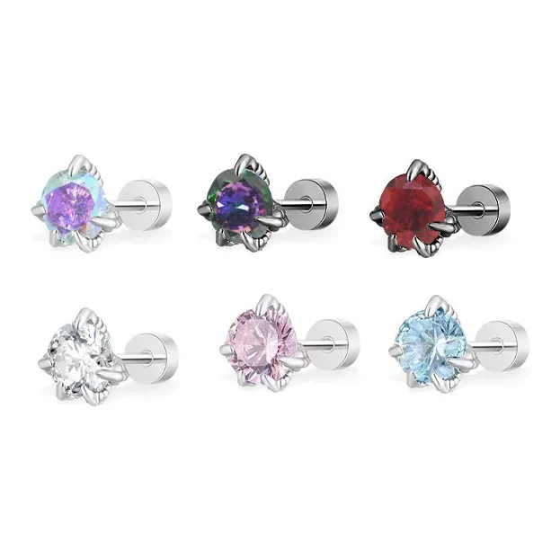Tkb Titanium Steel Stud Earrings Unisex-29