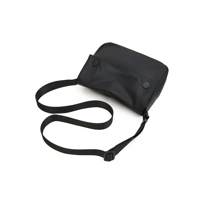 Old Man's Head Fabric Messenger Bag Shoulder Bag Men's Black-5