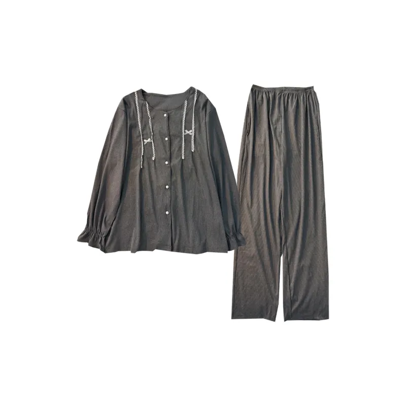 Maultiay Pajama Set Women's Black-0