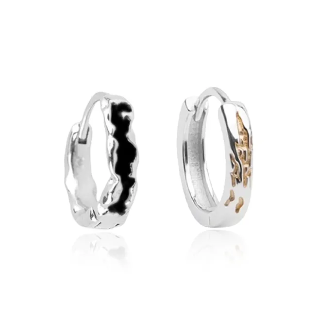 VEZA Sterling Silver Earrings Unisex-13