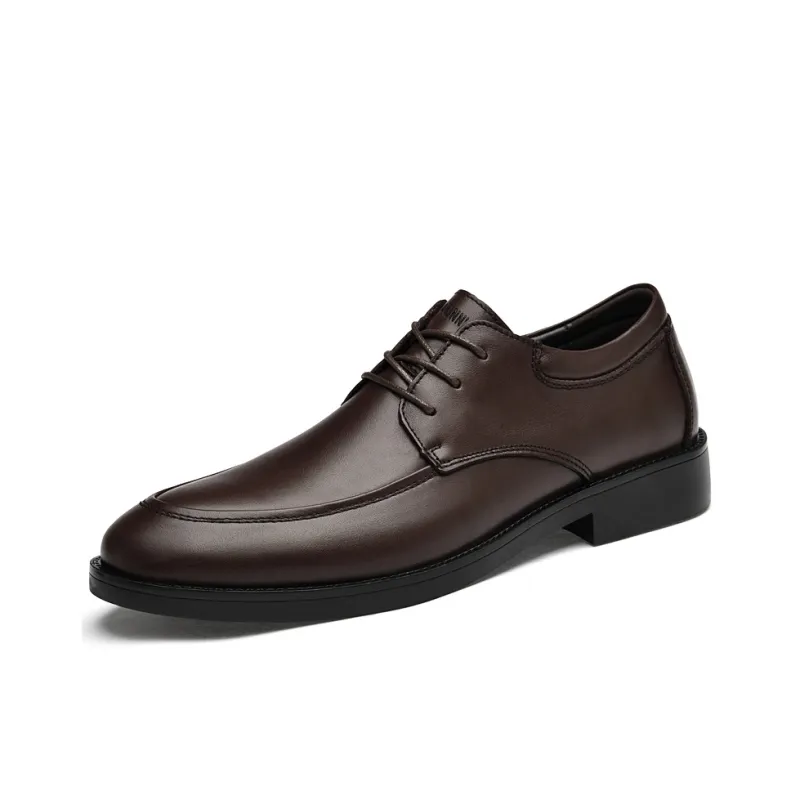 Dunnu Dress Shoes Men Low Top Black-6