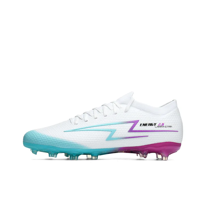 LARA STAR FG Rubber Long Studs Durable Cushioning Soccer Shoes Unisex-12