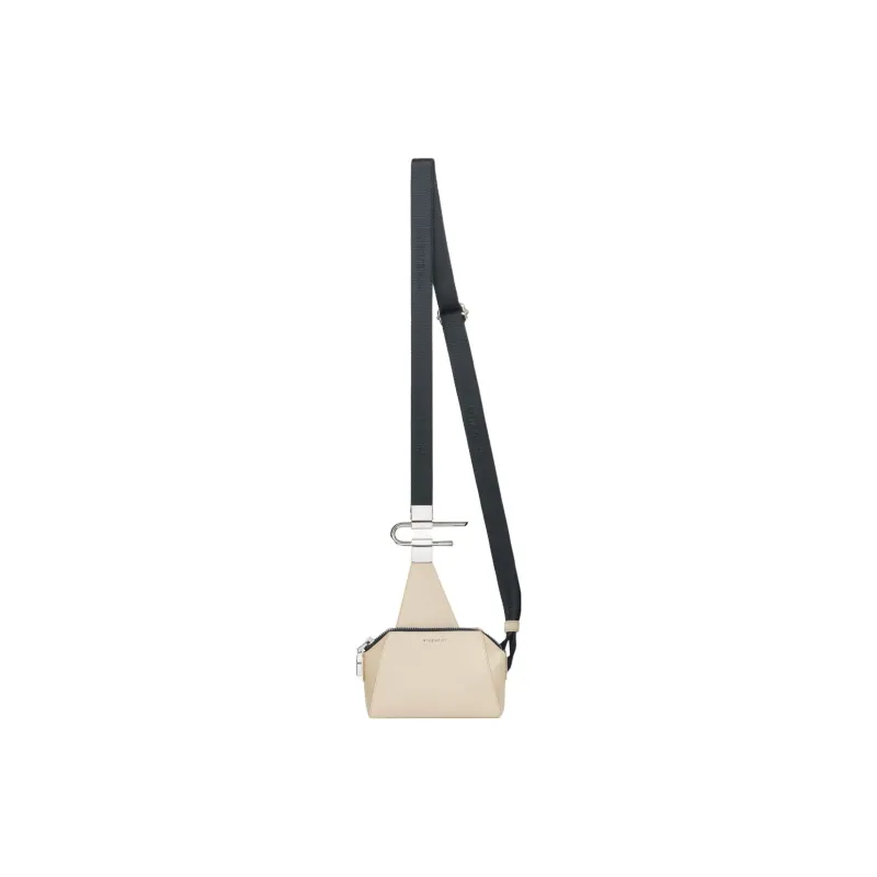 GIVENCHY Antigona Cow Leather Shoulder Bag Crossbody Bag Mini Men's Light Brown-1