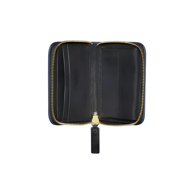 INES DE LA FRESSANGE Calfskin Wallet Women's Black-2