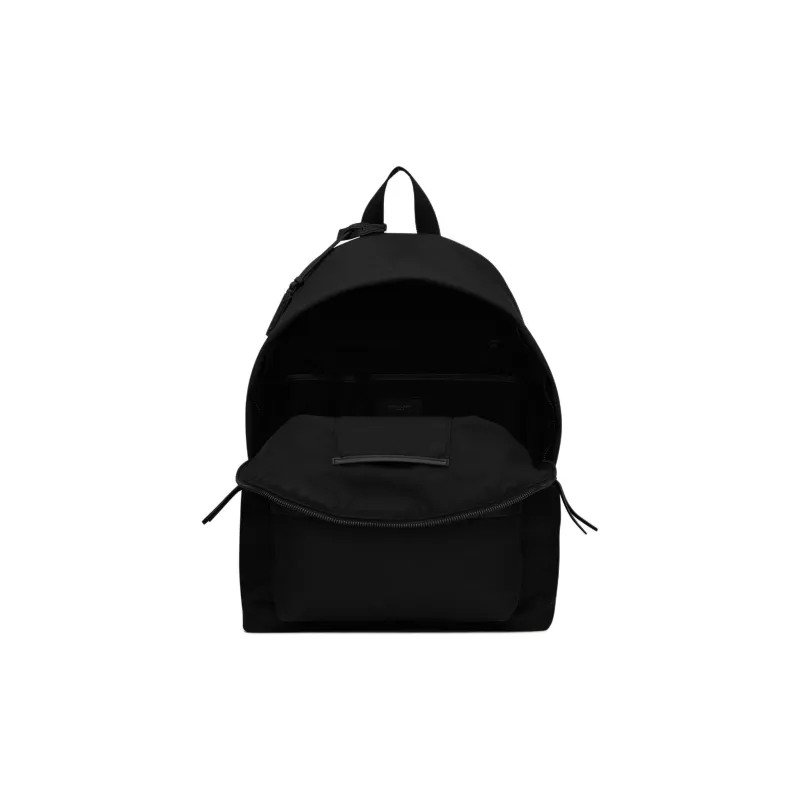 SAINT LAURENT City Fabric Backpack Men's Black-3