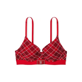 Victoria's Secret Bra Women's Red Plaid
