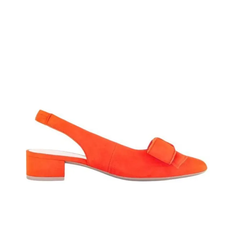 Gabor Fashion Chunky Heel High Heels Women's Orange-2