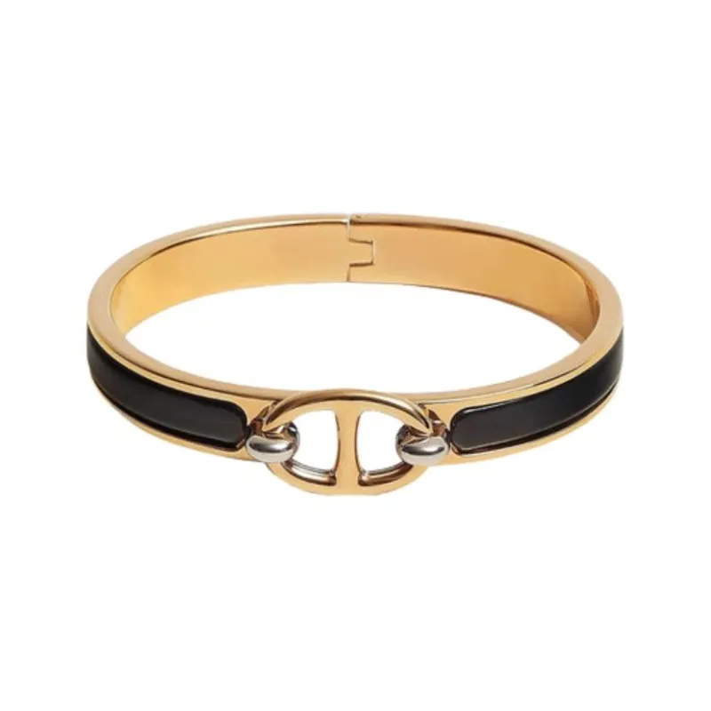 HERMES Enamel Bangles Men's Multicolor-6
