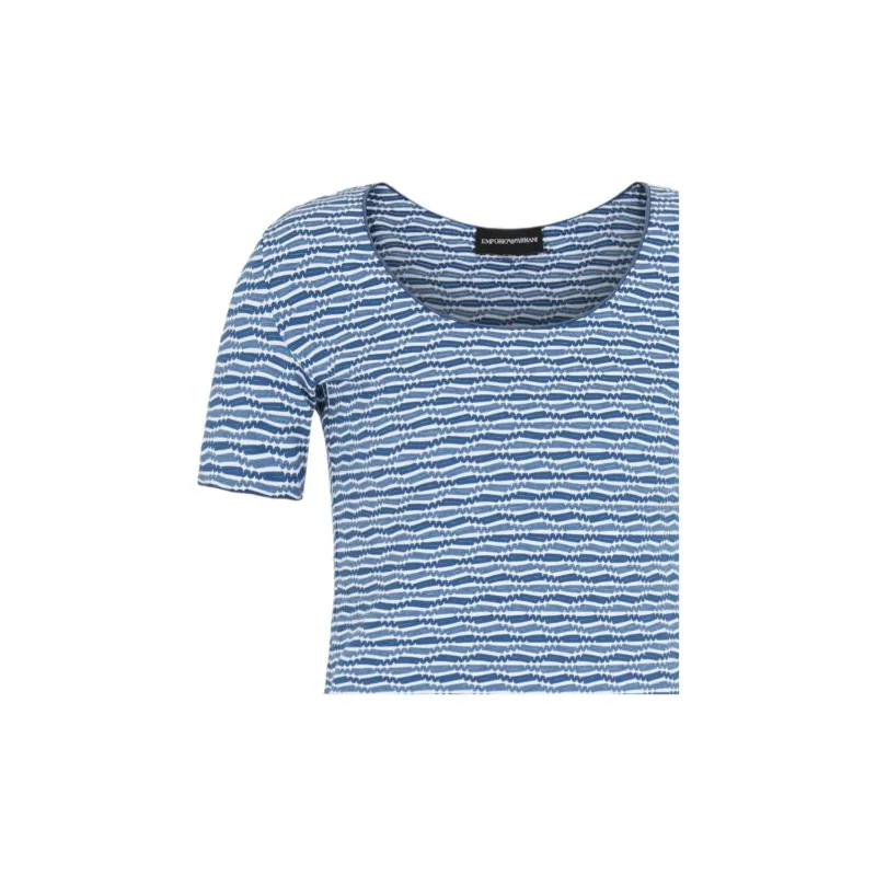 EMPORIO ARMANI Jacquard Jersey T shirt-4