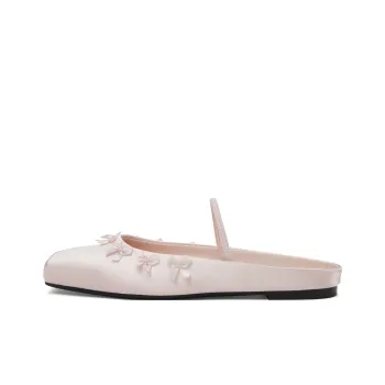 CHARLES&KEITH Composite Sole Wrap toe Slippers Women's Light Pink