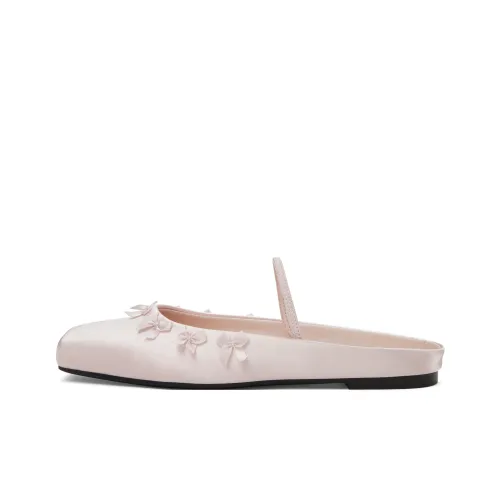 CHARLES&KEITH Composite Sole Wrap toe Slippers Women's Light Pink