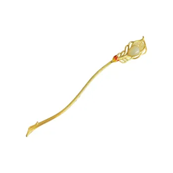 Gifts Hairpins Pale Greenish White Jade Women's