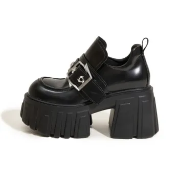 Milan Love Song Loafers 9CM Women's Black