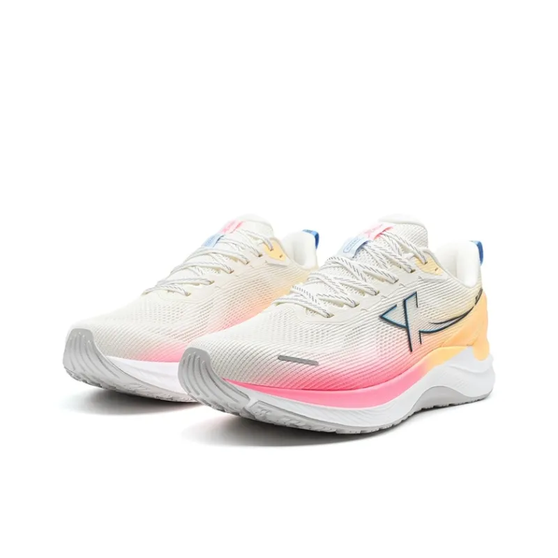 XTEP Stride ET Rebound Wear-Resistant Slip-Resistant Low-Top Training Running Shoes Men's White Pink-3