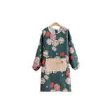 Rose Towel Robe with Green Hood