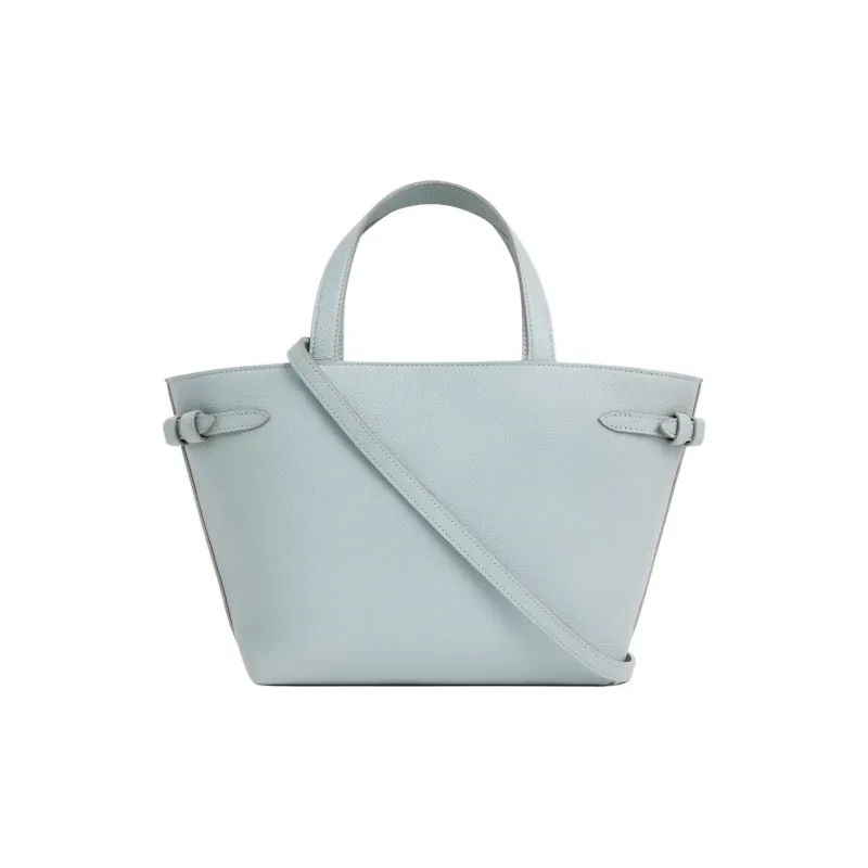 CELINE Cuir Triomphe Calfskin Tote Bag, Shopping Bag, Shoulder Bag, Crossbody Bag, Handbag Mini Women's Ice Blue-4