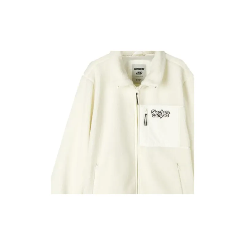 Skechers Sports Life Collection Jackets Unisex Marshmallow White/0074-2