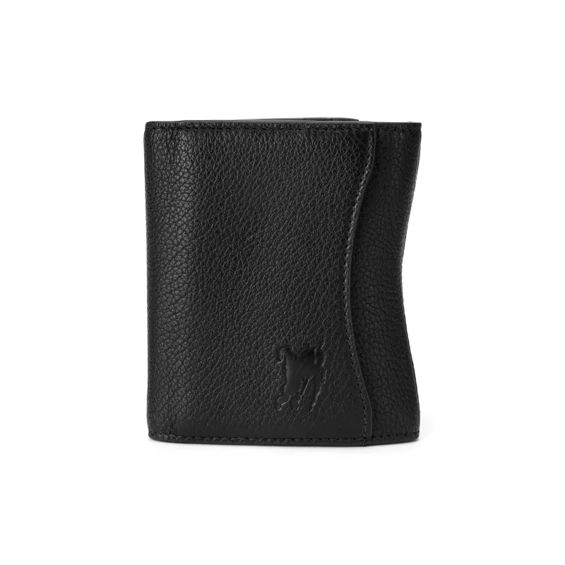 Burberry Calfskin Wallet Women's Black-4