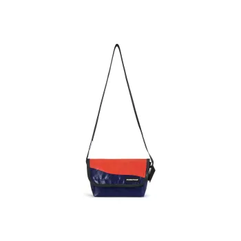 FREITAG PVC Messenger Bag Shoulder Bag Crossbody Bag Medium Size Unisex Red & Dark Blue