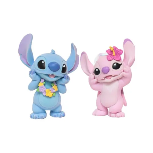 Disney Stitch And Angel Stitch Merch Chibi Figures