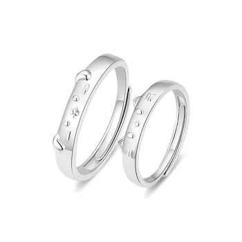 Master Kim Sterling Silver Adjustable Opening Ring Unisex