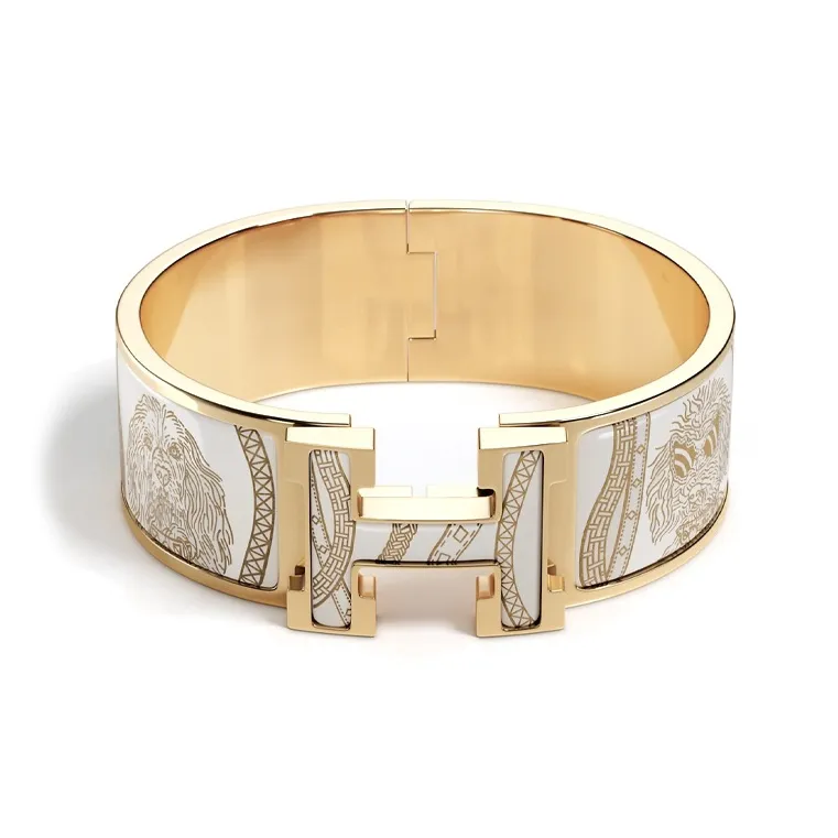 HERMES - Bangles Women's White Gold-1