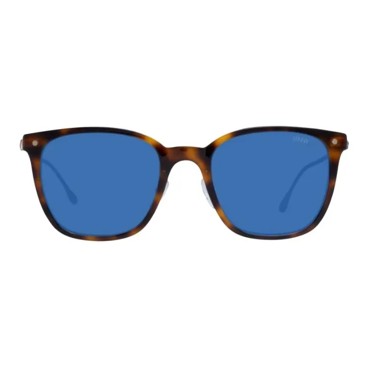 BMW Plastic Square Sunglasses Men's Tortoiseshell-1