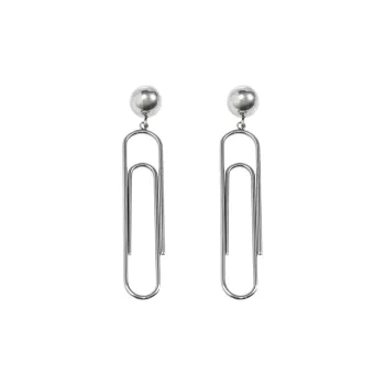 MOSCHINO Logo Engraved Clip On Earrings