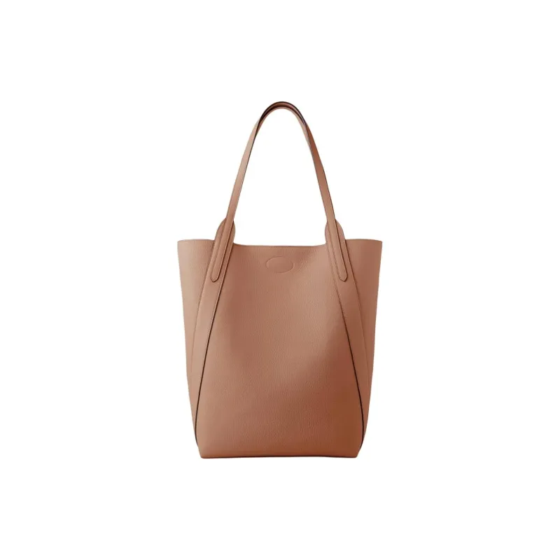 Mulberry Calfskin & Brass & Suede Tote Bag, Shopping Bag, Handbag, Shoulder Bag Women's Yellow-2