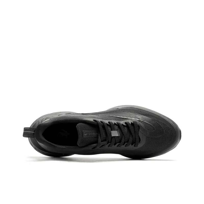 QIAODAN Cushioning Anti-Slip And Wear-Resistant Low-Top Casual Running Shoes Men's Black Lightning Gray-3