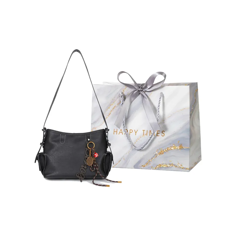 Miss Angel PU Shoulder Bag Crossbody Bag Regular Women's Black/Burgundy/Umber-0