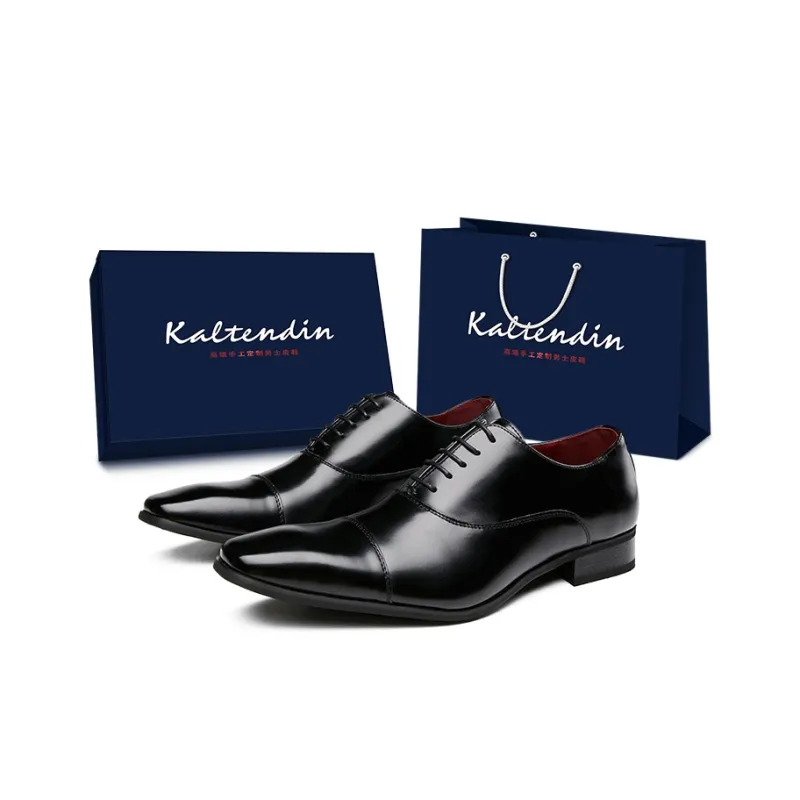 Kaltendin Trendy Business Elegance Dress Shoes Men's-0